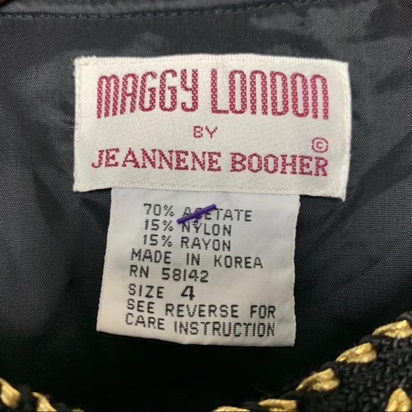 Vintage 80s Maggy London Velvet Evening Jacket - Picture 3 of 4